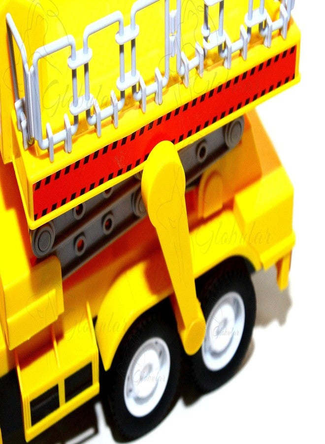Globular Elevator Crane Friction Pull Back Vehicle Truck Engineering Set Toys for Girls Boys 28 CM Light and Sound +3 Year Best Gift Your Children - Image 3